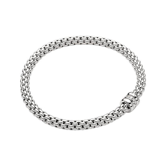 FP Flex'it Solo 18ct White Gold .1ct Diamond Bracelet