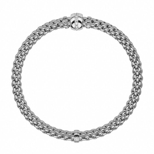 FP Flex'it Solo 18ct White Gold .1ct Diamond Bracelet D