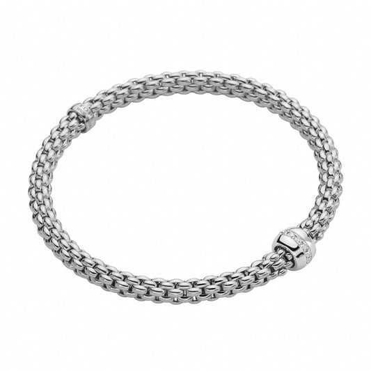 FP Flex'it Solo 18ct White Gold .1ct Diamond Bracelet D