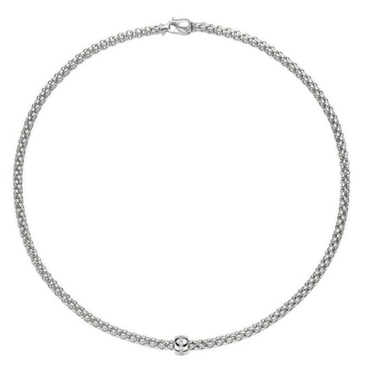 FP Flex'it Solo 18ct White Gold .1ct Diamond Necklace