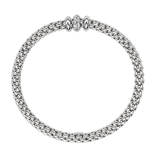 FP Flex'it Solo 18ct White Gold .17ct Diamond Bracelet D