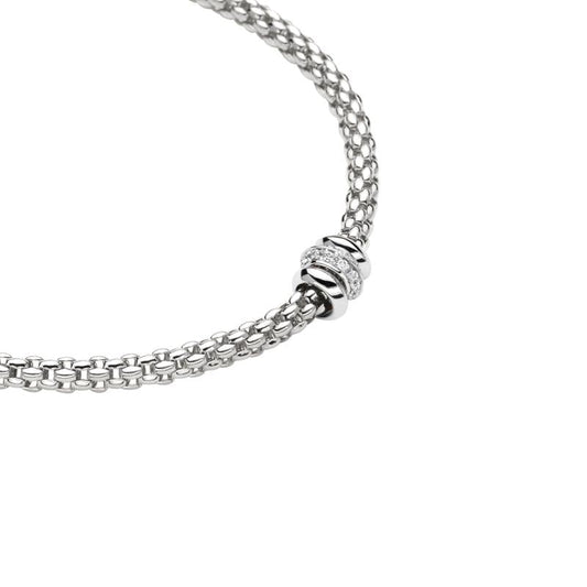 FP Flex'it Solo 18ct White Gold .17ct Diamond Necklace D