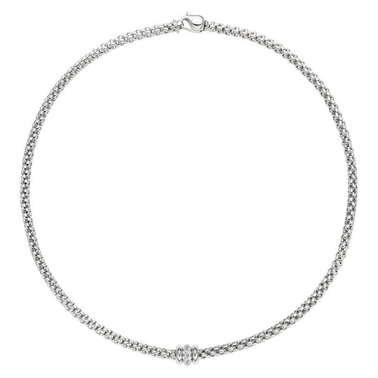 FP Flex'it Solo 18ct White Gold .17ct Diamond Necklace D