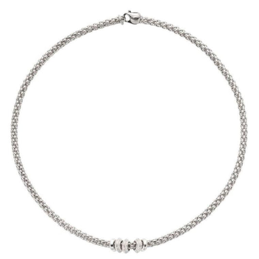 FP Flex'it Solo 18ct White Gold .5ct Diamond Necklace