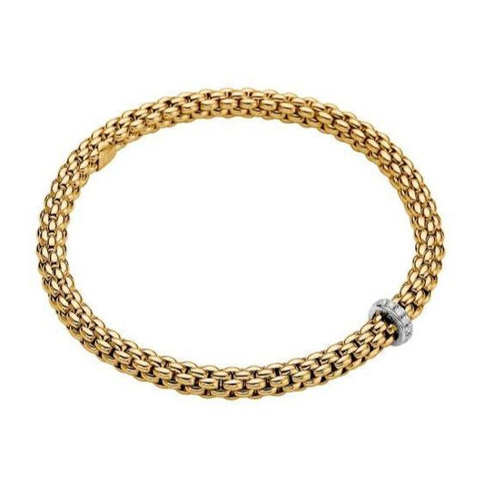 FP Flex'it Solo 18ct Yellow Gold .1ct Diamond Bracelet