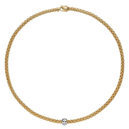 FP Flex'it Solo 18ct Yellow Gold .1ct Diamond Necklace