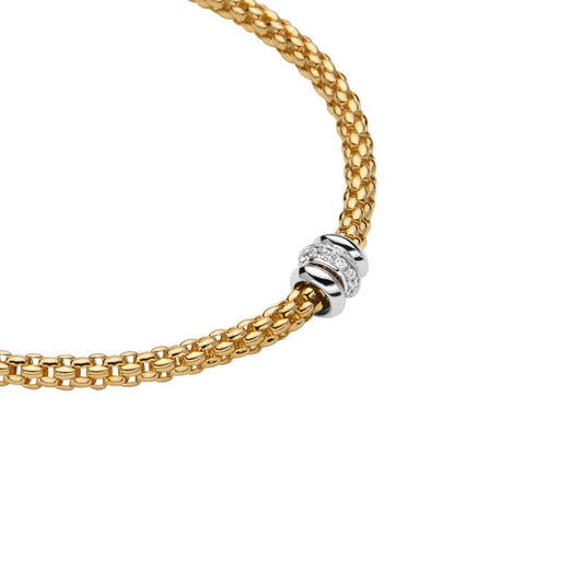 FP Flex'it Solo 18ct Yellow Gold .17ct Diamond Necklace D