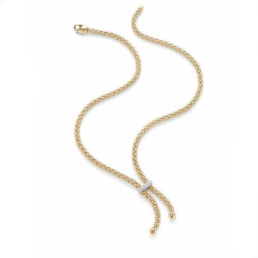 FP Flex'it Solo 18ct Yellow Gold .22ct Diamond Lariat Necklace