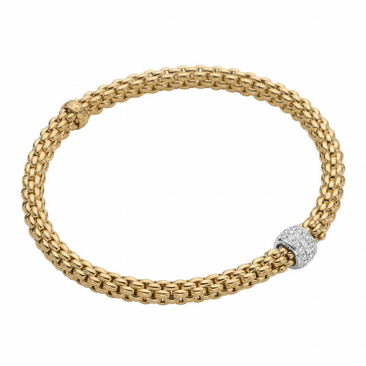 FP Flex'it Solo 18ct Yellow Gold .29ct Diamond Bracelet