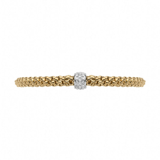 FP Flex'it Solo 18ct Yellow Gold .29ct Diamond Bracelet