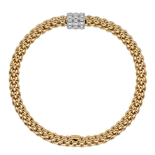 FP Flex'it Solo 18ct Yellow Gold .3ct Diamond Bracelet