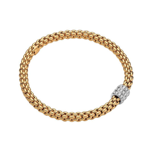 FP Flex'it Solo 18ct Yellow Gold .3ct Diamond Bracelet