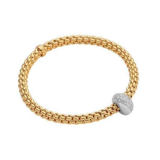 FP Flex'it Solo 18ct Yellow Gold .43ct Diamond Bracelet