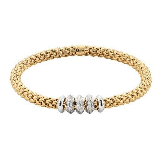 FP Flex'it Solo 18ct Yellow Gold .5ct Diamond Bracelet