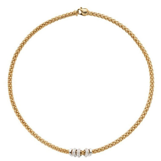 FP Flex'it Solo 18ct Yellow Gold .5ct Diamond Necklace