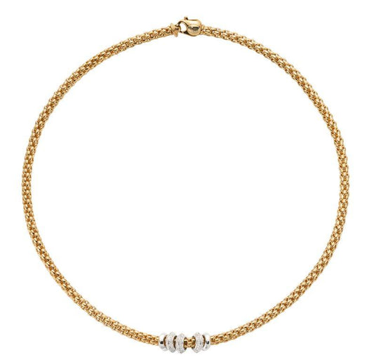 FP Flex'it Solo 18ct Yellow Gold .5ct Diamond Necklace