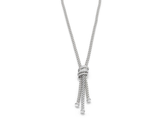 FP MiaLuce 18ct White Gold 1.63ct Diamond Lariat Necklace