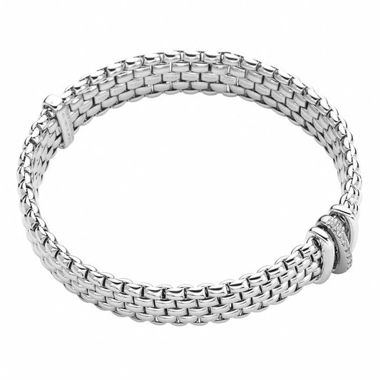 FP Panorama 18ct White Gold .8ct Diamond Rondelle Bracelet