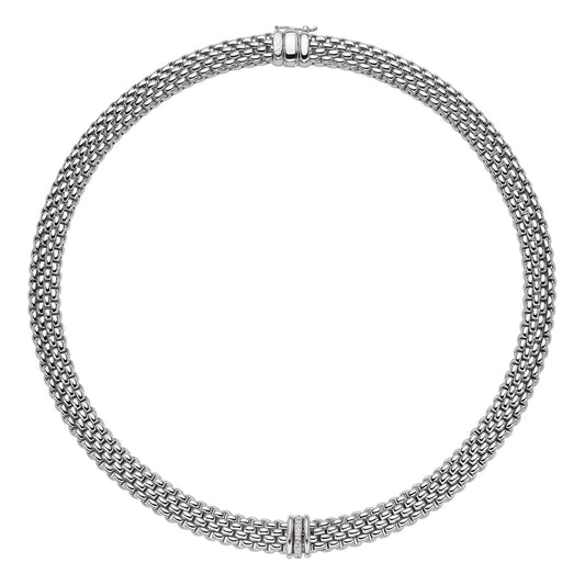 FP Panorama 18ct White Gold .8ct Diamond Rondelle Necklace