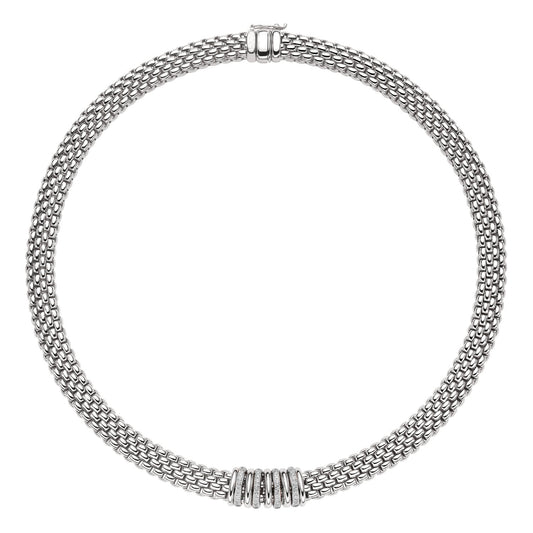 FP Panorama 18ct White Gold .3ct Diamond Rondelle Necklace