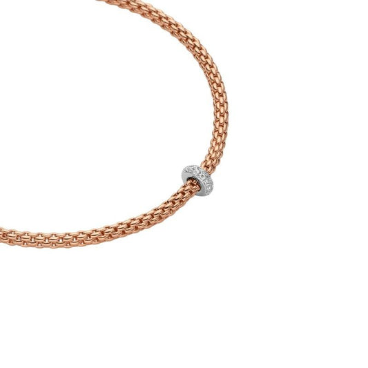 FP Prima 18ct Rose Gold .18ct Diamond Necklace