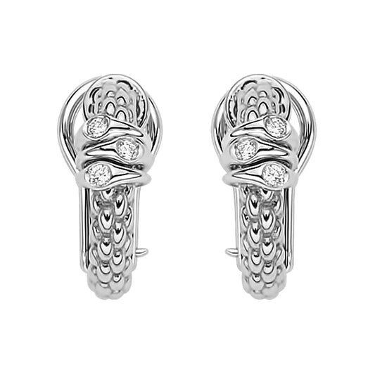 FP Prima 18ct White Gold .8ct Diamond Earrings