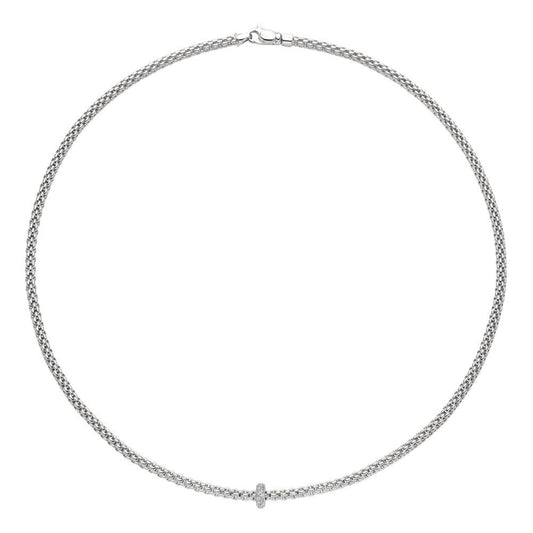 FP Prima 18ct White Gold .18ct Diamond Necklace