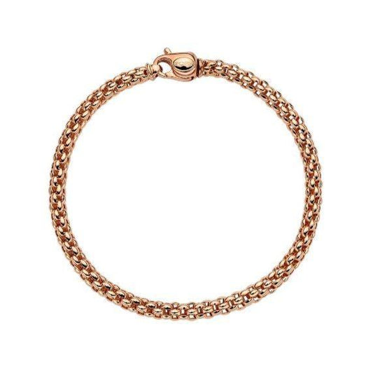 FP Unica 18ct Rose Gold Weave Bracelet