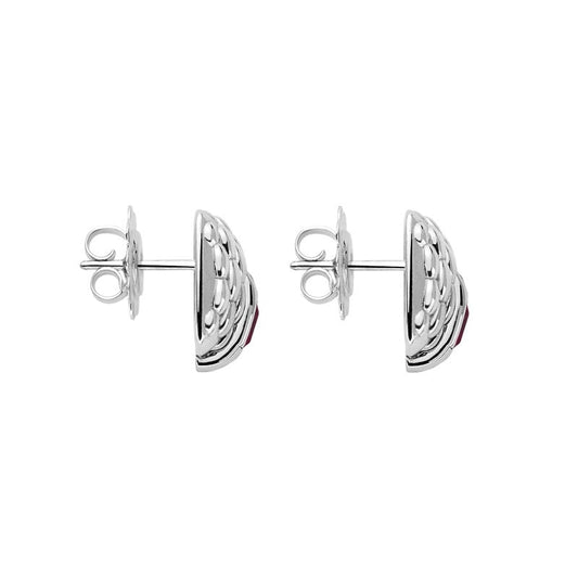 FP Vendome 18ct White Gold Ruby Stud Earrings