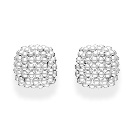 FP Luci 18ct White Gold Cushion Earrings