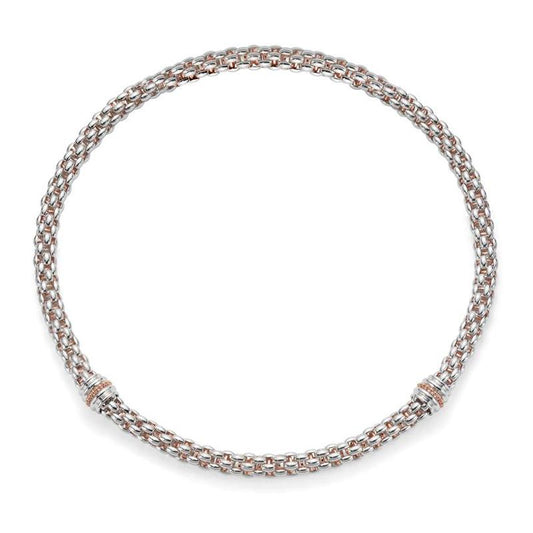 FP Twin Star Silver Palladium Necklace