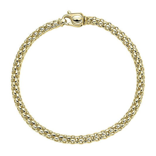 FP Unica 18ct Yellow Gold Weave Bracelet