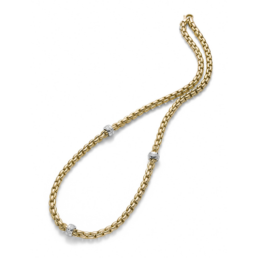 FP Eka 18ct Yellow Gold .53ct Diamond Necklace