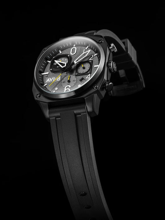 A8 Watch Hawker Hunter Retrograde Chronograph Tactical Black D