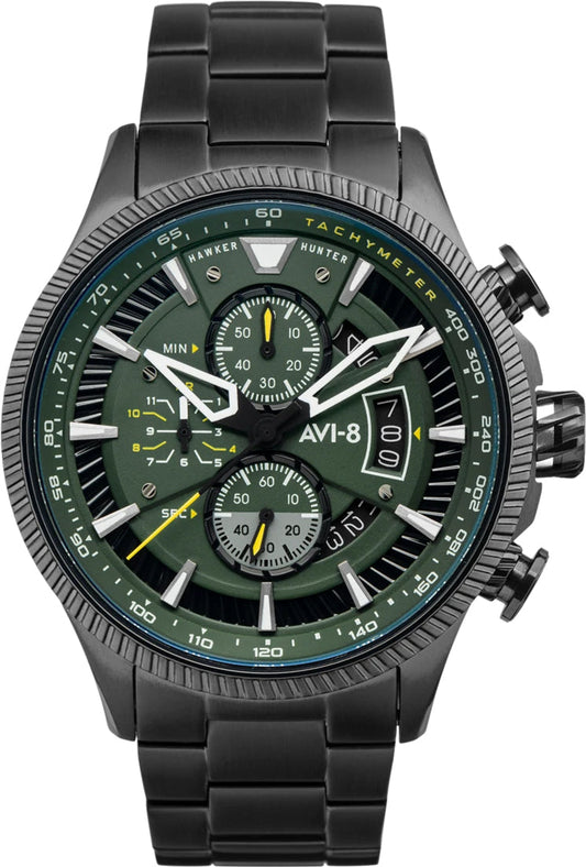 A8 Watch Hawker Hunter Avon Chronograph Graphite Green