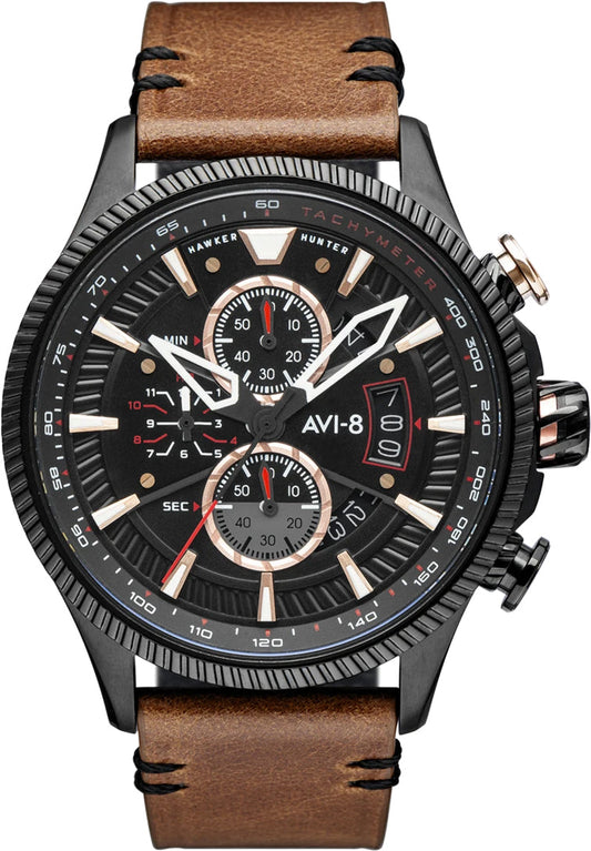 A8 Watch Hawker Hunter Avon Chronograph Desert Brown