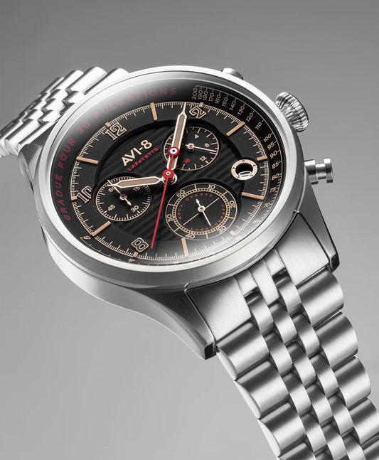 A8 Watch Flyboy Lafayette Chronograph Noir