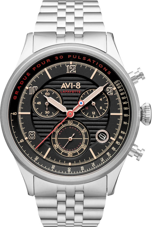 A8 Watch Flyboy Lafayette Chronograph Noir