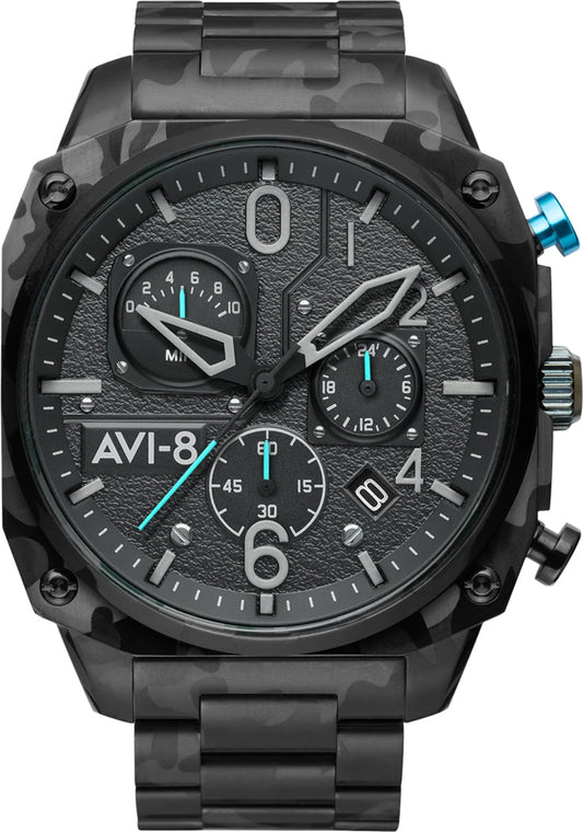 A8 Watch Hawker Hunter Retrograde Chronograph Night Camo