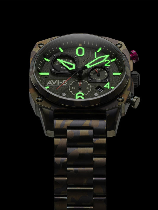 A8 Watch Hawker Hunter Retrograde Chronograph Ground Camo