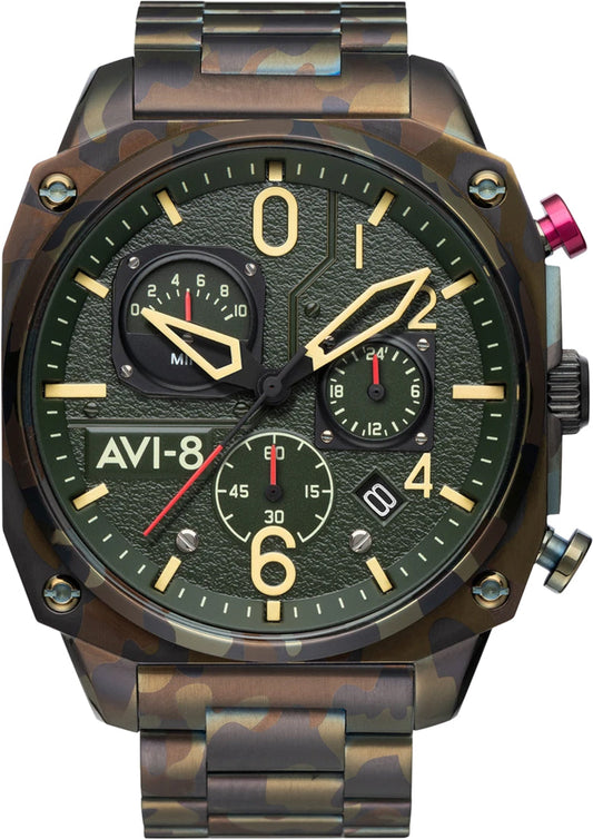 A8 Watch Hawker Hunter Retrograde Chronograph Ground Camo