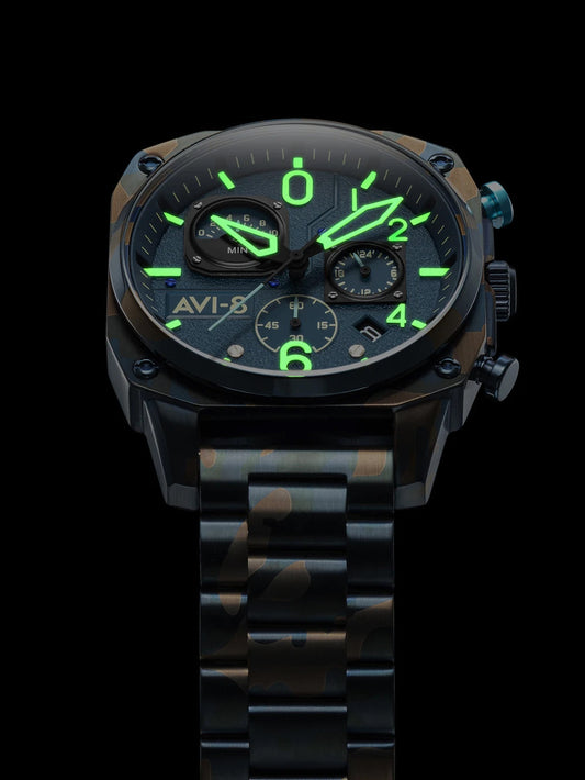 A8 Watch Hawker Hunter Retrograde Chronograph Air Camo