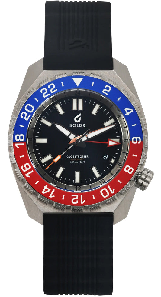 BDR Watch Globetrotter GMT Blue Red