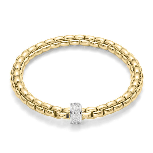 FP Eka 18ct Yellow Gold .53ct Diamond Bracelet