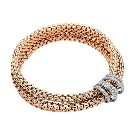 FP MiaLuce 18ct Rose Gold 1.2ct Diamond Bracelet