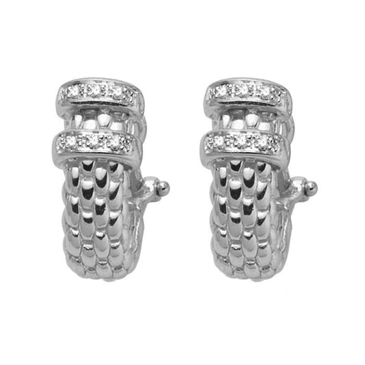 FP Solo 18ct White Gold .11ct Diamond Stud Earrings