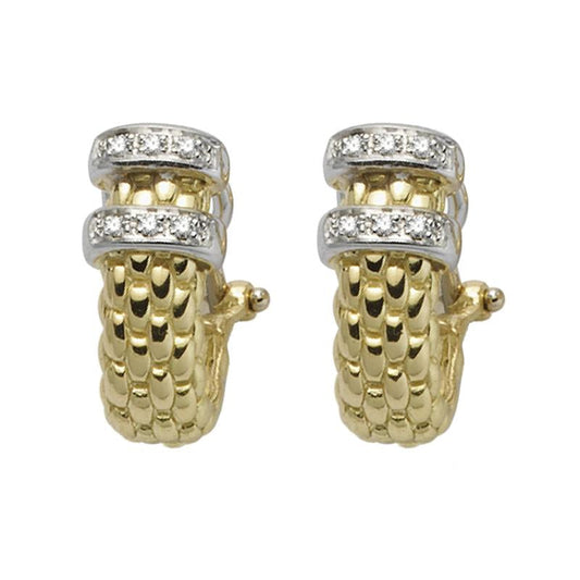 FP Solo 18ct Yellow Gold .11ct Diamond Stud Earrings