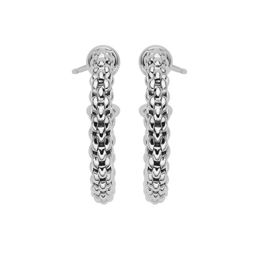 FP Essentials 18ct White Gold Small Hoop Earrings