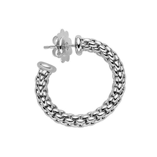 FP Essentials 18ct White Gold Small Hoop Earrings