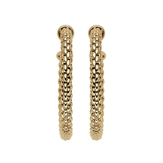 FP Essentials 18ct Yellow Gold Medium Hoop Earrings